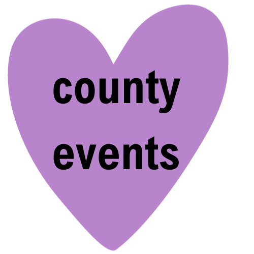 county events written on a heart