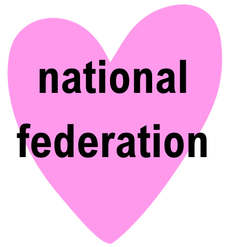 national federation written on a heart